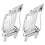 2Pcs Boiled Egg Cutter Stainless Steel Egg Dicer Kitchen Tool Silver 5