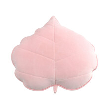 Leaf Cushion, Decorative Throw Pillows for Sofa Couch, 50cm Green Plant Cushion for Home Office Car Decor, Pink