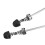 Quick Release Steckachse Mtb Alu Legierung Radnabe Schwarz 2