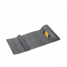 2Pcs Rubber Parking Mat Wheel Stopper for Garage Floor Tire Alignment Black Car Curb Parking Aid 12"x4"x2"