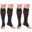 Compression Knee High Open Toe Stockings 15-20 mmHg Black Medium 2 Count Model 0875BL-M 1