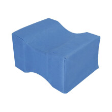 Beinstützkissen Memory Foam 25 x 20 x 14 cm with Zipper, Wedge Design for Pressure Relief, Blue Head Positioning