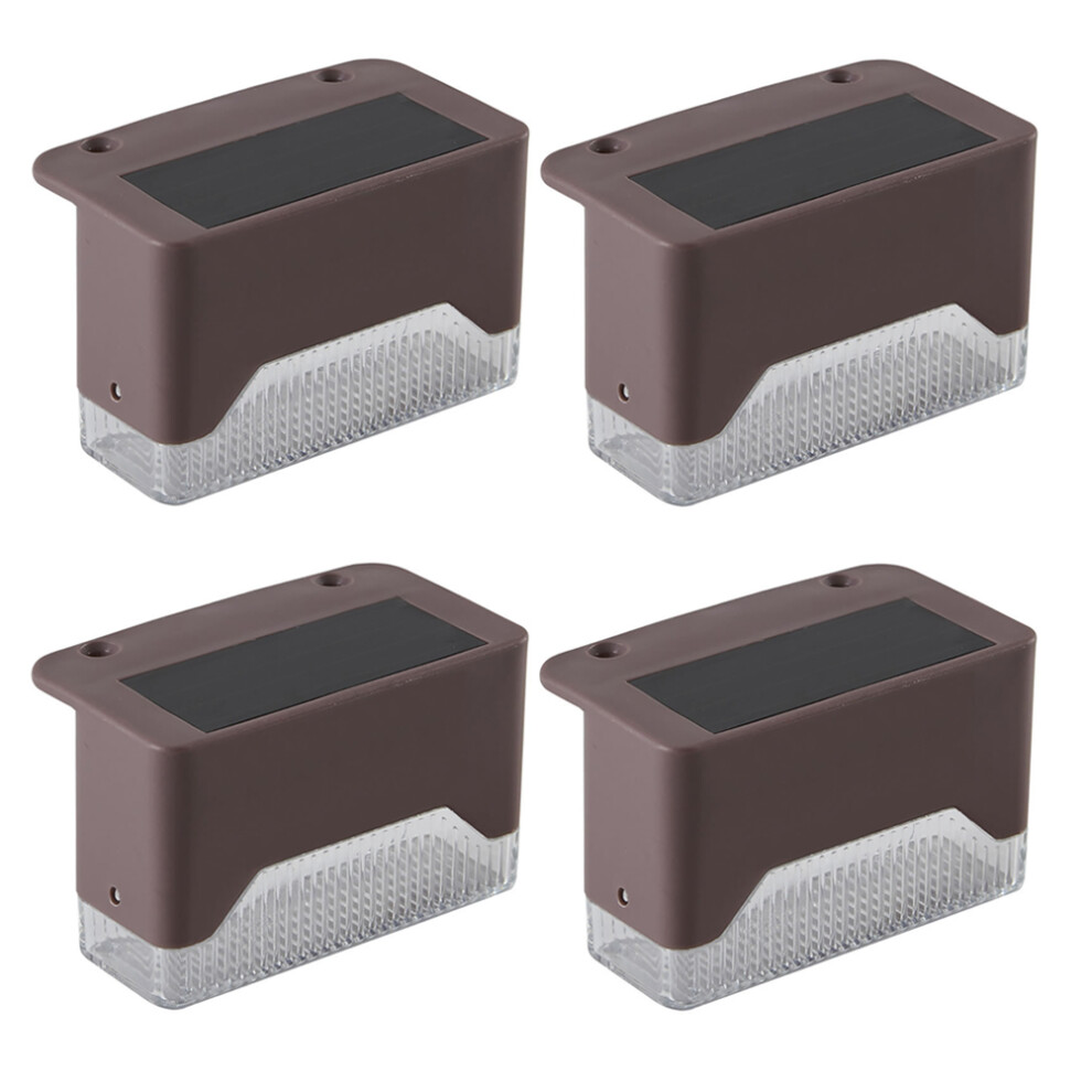 4 Sets Heklichtrail Witte Buiten Hekverlichting-image