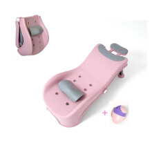 Foldable Shampoo Chair for Home Hair Washing - Adjustable Bath Seat for Disabled, Injured, with Rinse Cup Included