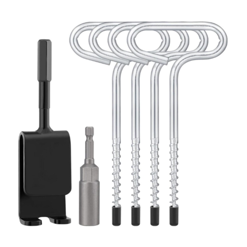 Ice Anchor Drill Adapter Ice Fishing Shelter Accessories Pegs for Ice
