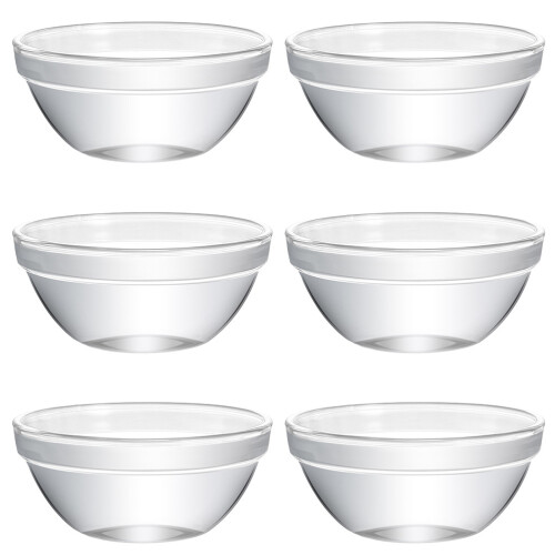 6St Glas Pudding Förmchen Wackelpudding Schüsseln Lebensmittelbehälter