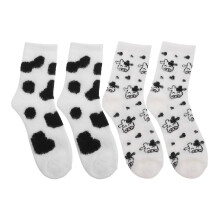 1pack Cow Socks Women Design For Outdoor Adventure