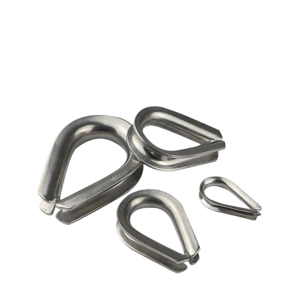 M1.5 M2 M3 M4-M16 304 Stainless Steel Wire Rope Protective Sleeve For Cable Fixing - 1 To 10Pcs (M4 - 5Pcs) 6482260941806