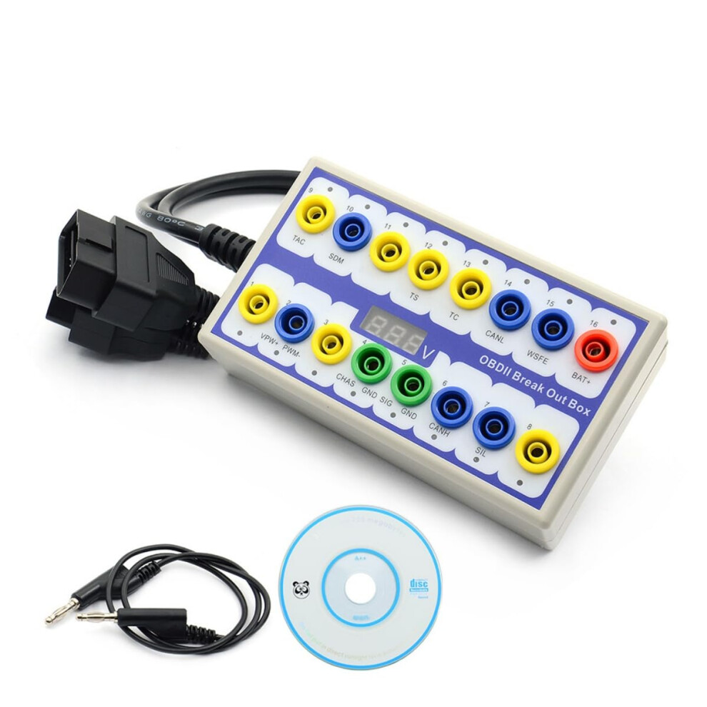 Obd2 Protocol Detector Break Out Box Automotive Diagnostic Tool With 16-Pin Interface And Signal Testing Features 6482260941882