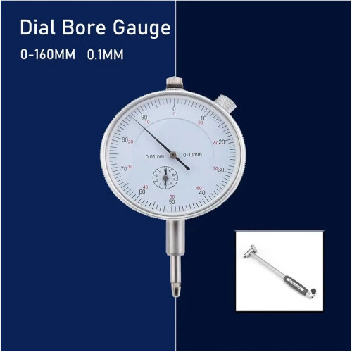 Dial Bore Gauge Indicator 0.01mm Accuracy 50-160mm Engine Cylinder Micrometer Measuring Tool Set for Precision Testing 1