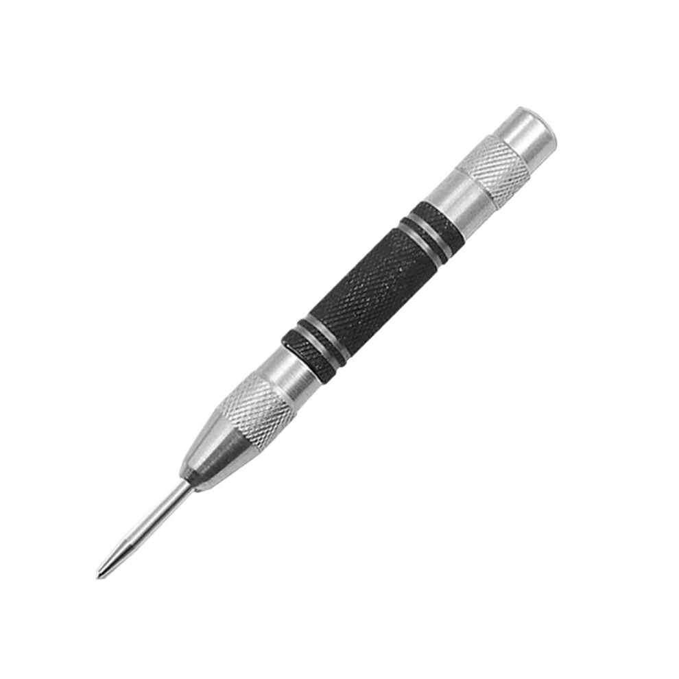 Automatic Center Punch Tool - Adjustable Spring Loaded Marker For Woodworking, Metalworking, And Dent Drilling 6038364565174