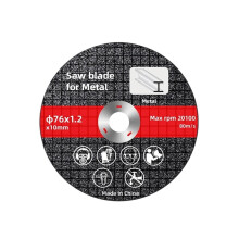 Metal Cutting Discs 76mm Diameter Wheel Blades for Angle Grinder and Circular Saw, 10mm Inner Diameter, 1-20 Pcs