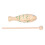 Percussion Instrument Fish Shaped Portable Wooden 6