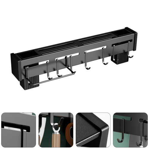 kitchen storage rack with cutter holder and chopsticks rest shelf 1