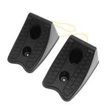 2 Stück Autostopperblock Unterlegkeile Reifen Camper Black