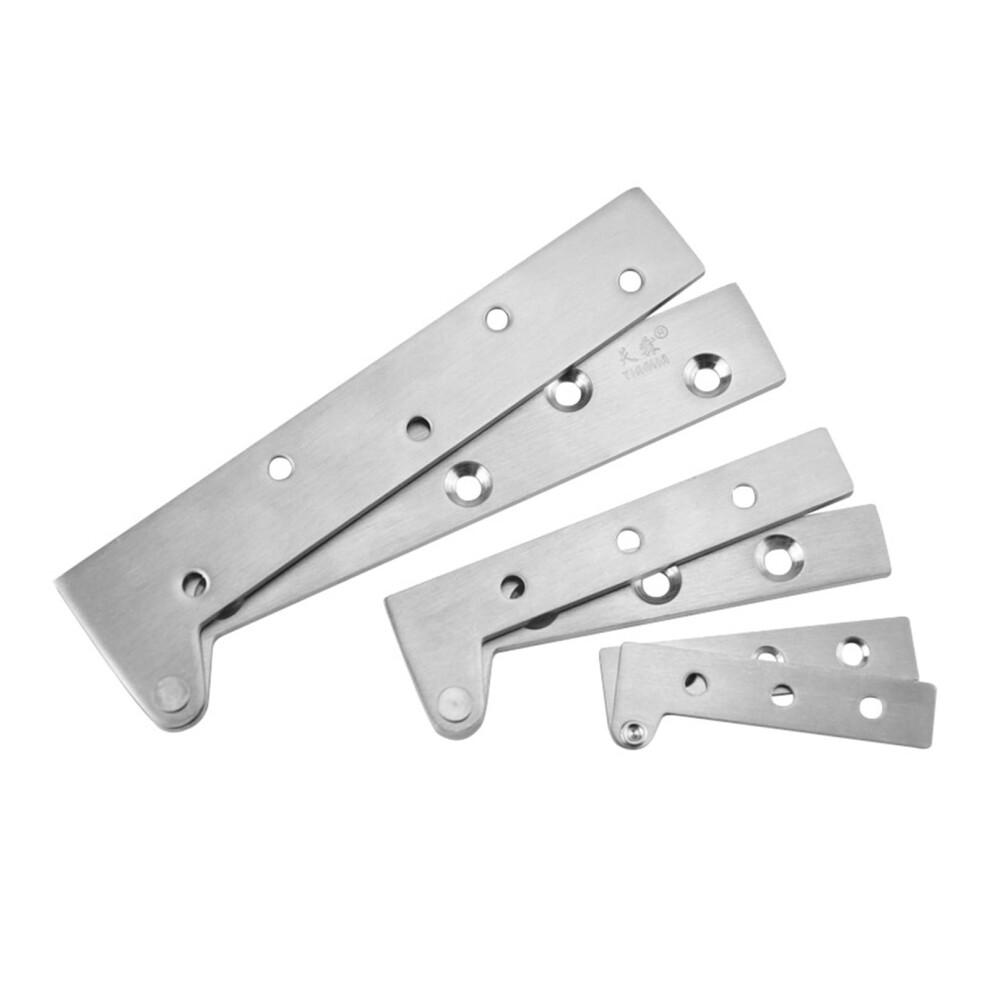 Hidden Furniture Hinge 360 Degree Rotation Steel Up And Down Cabinet Door Pivot Hinge 2Pcs For Wood Cabinet Installation 6947110439235