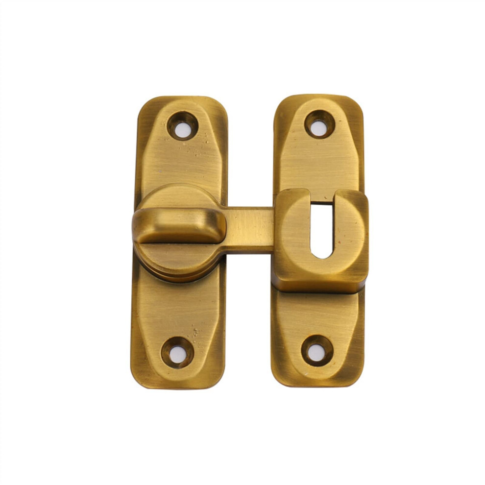 Theft Buckle Door Buckle Sliding Door Latch Lock Hasp Door Bolt Yellow Bronze Heavy-Duty Free Punching 1Pcs 6038364565662