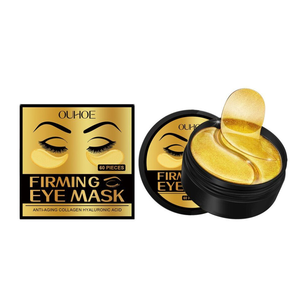 1pc Gold Firming Eye Mask For Fine Lines Under The Eyes, Crows Feet,-image-OPC-PJXRK9V-NEW
