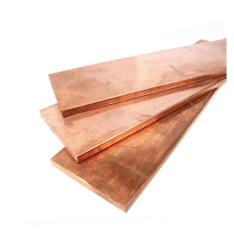 Copper Strip Flat Square Conductive Grounded Copper Bus Strip 3X20x100mm For Electrical Applications 6447073940323