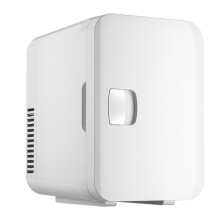 Car Fridge 12V Energy Saving Portable Electric Fridge for Car and Bedroom, Compact White Design