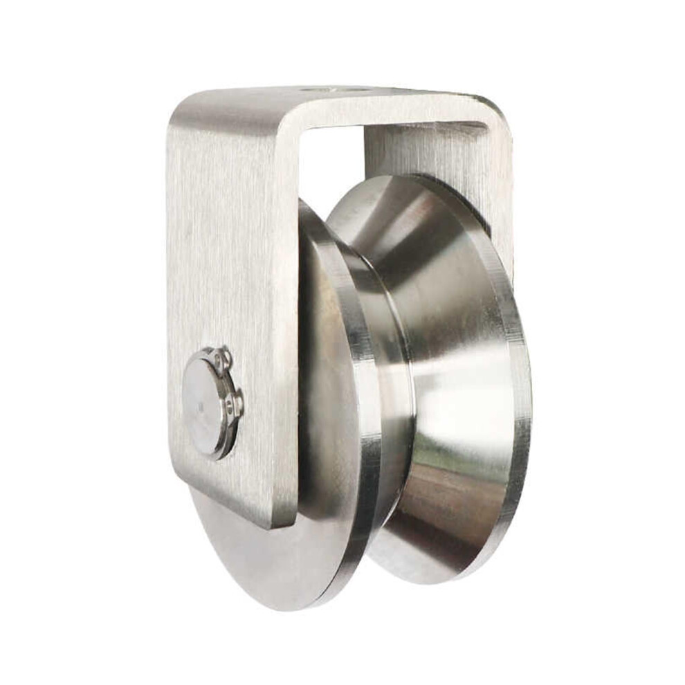 Stainless Steel 304 Fixed Pulley Wheel 22Mm Diameter For Hanging Rail Applications 6038364566935