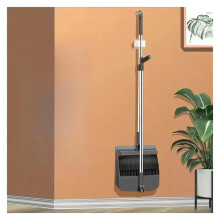 Besen Set Haushaltsbesen Kehrschaufel-Set Faltbarer Kehrbesen Light Grey Mit Bürstenkopf Und Ergonomischem Design