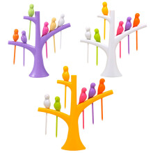 3sets Bird Shaped Food Picks Party Toothpicks Reusable For Charcuterie Accessories And Lunch Box Boys And Girls