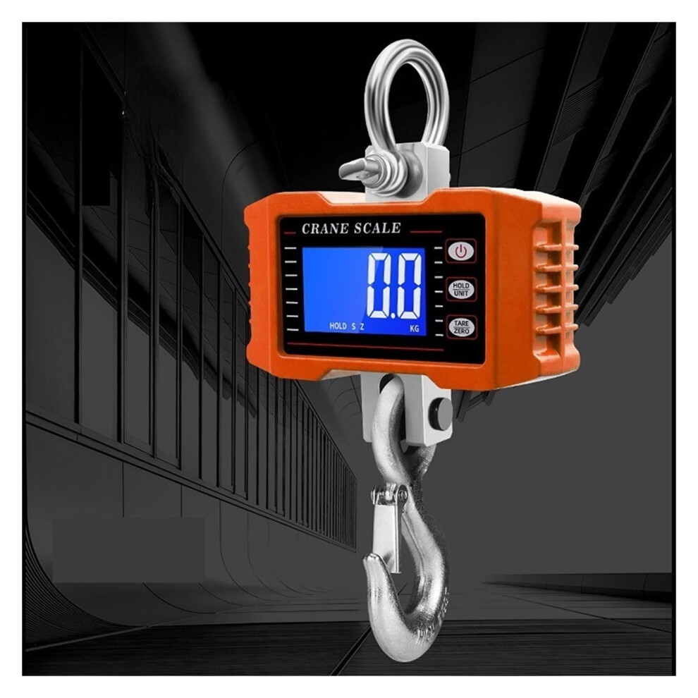Industrial Hanging Crane Scale 1000Kg/500Kg Digital Heavy Duty Hook Scale With Lcd Backlight For Farms And Hoists 6482260943558