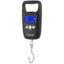 Mini Electronic Portable Fishing Scale 50 Kg Black Spring Luggage Weight Scale Compact Travel Instrument