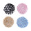 4Stk Elastisches Haarnetz Haargitter Polyester Bun Cover Bunte Farben 6