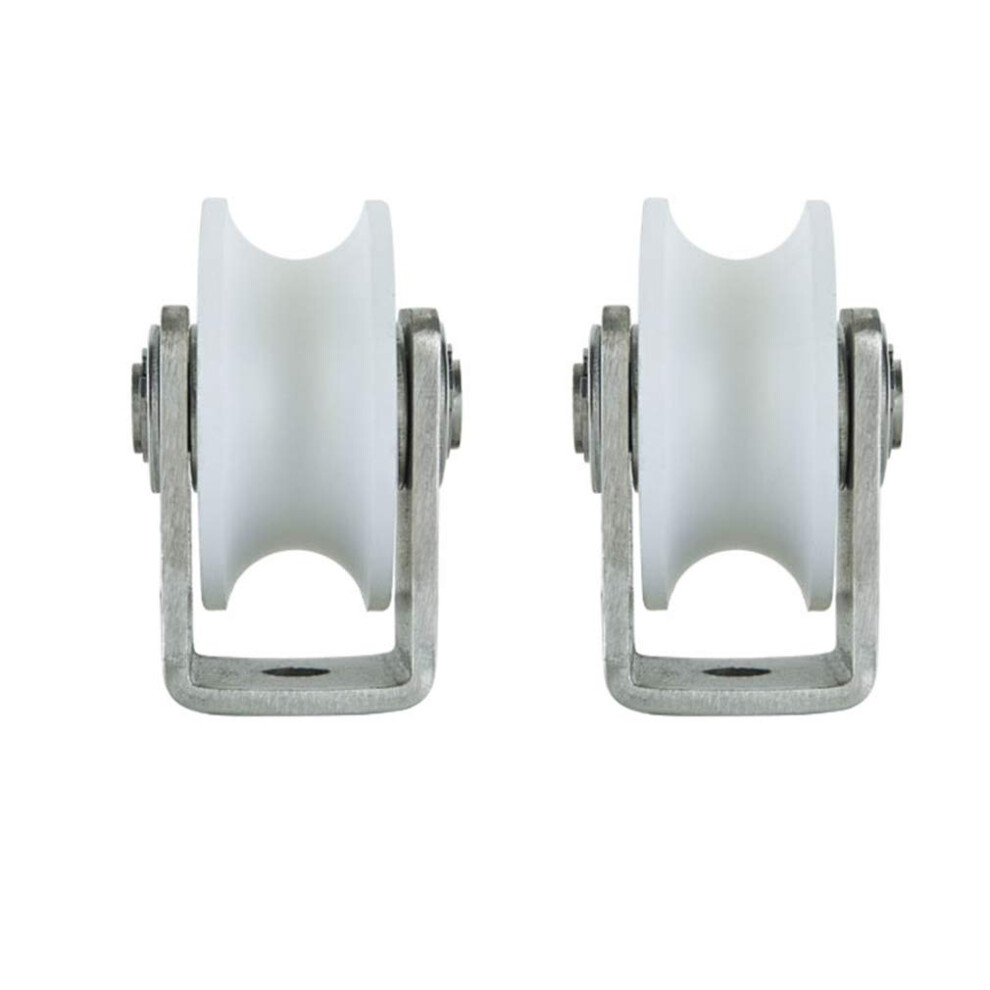 V-Groove Wheel With 2 Swivel Castors, 201 Stainless Steel Bearings For Industrial Machinery And Sliding Doors 6947110440903