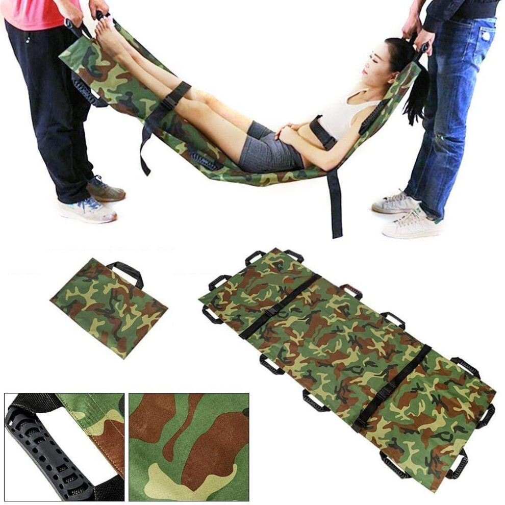 Portable Stretcher for Emergency Patient Transport, Foldable Rescue Stretcher, Lightweight Aluminum Construction, Compact Size