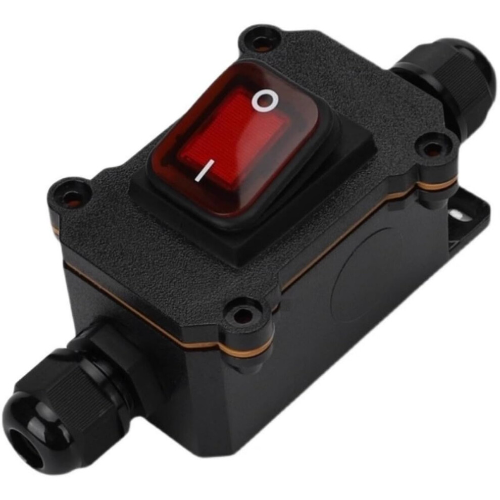 12Vdc 16A To 24Vdc 20A Dpst On/Off Rocker Switch Ip67 Waterproof Cable Toggle Switch For Dc12v Applications 6038364568434