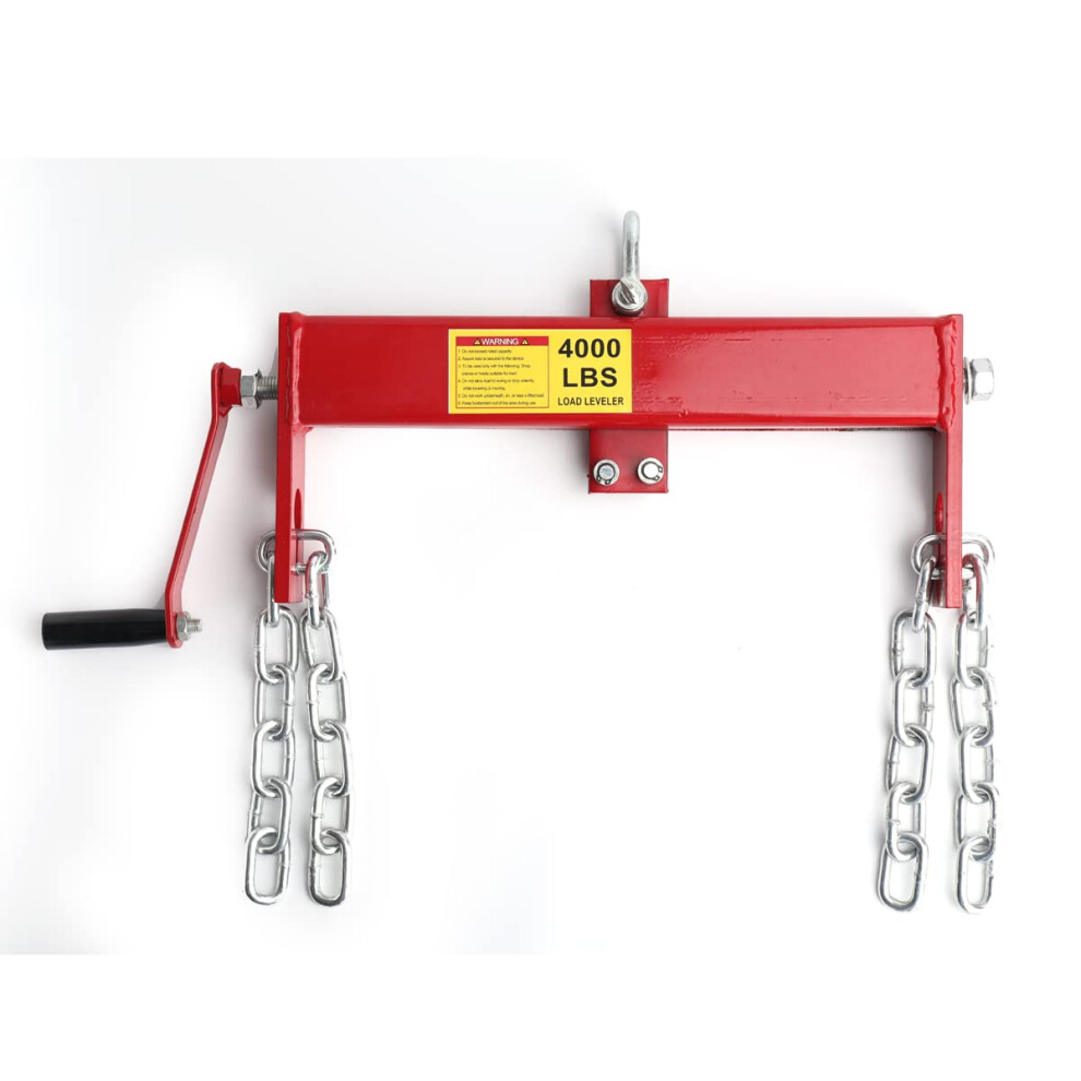 Engine Load Leveler 2 Ton Heavy Duty Steel Hoist with 4000lbs Capacity and 2 Chains for Shop Cran Cherry Picker-image-OPC-PJXS5GS-NEW