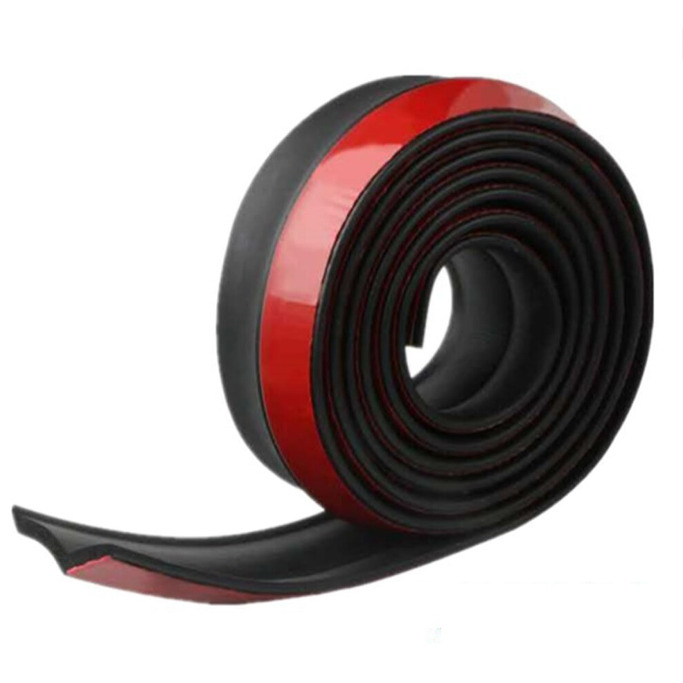 Universal Car Front Bumper Spoiler Rubber Sticker Protector 5M Bumper Lip Strip For All Vehicle Models, Exterior Trim Mouldings 6447073943676