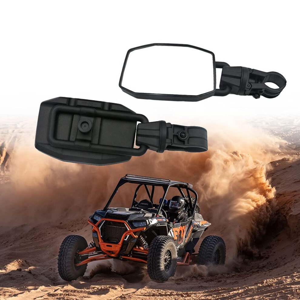 Utv Side View Mirror For 1.5"-2" Roll Bar Adjustable Cage Compatible With Polaris Rzr, Can-Am X3, Kawasaki Teryx, Yamaha Rhino, Honda Talon 6447073943713