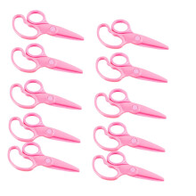 10-Pack Safety Scissors for Kids, Mini Craft Scissors, School Supplies for Students, Child-Friendly Cutting Tools