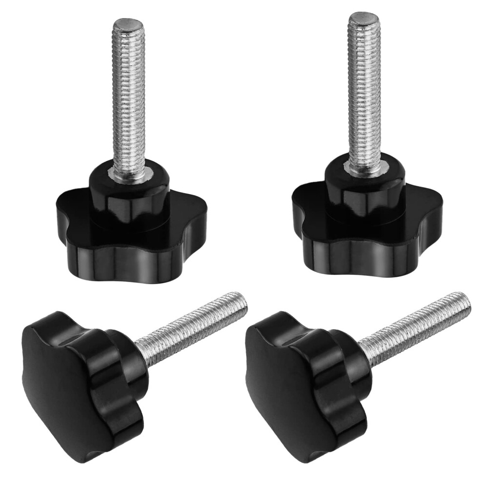 Star Hand Knob Tightening Screw 50Mm Diameter M10x50mm Male Thread Clamping Knobs Set Of 4 For Easy Hand Tightening 6038364569875