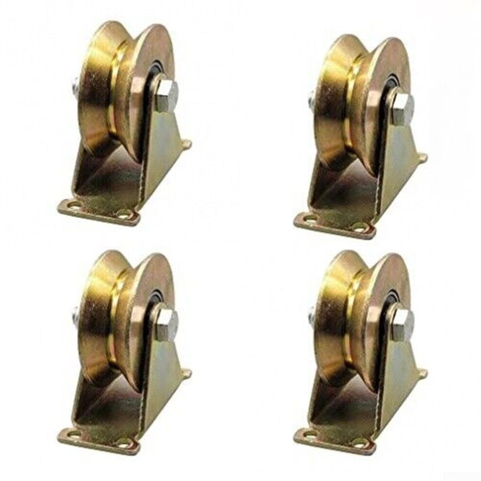 3Cm U Groove Wheel, Heavy Duty Steel Roller For Sliding Gates, Barn Door Pulley, 200Kg Load Capacity 6947110442341