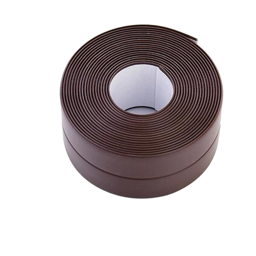 Kitchen Sealing Tape - 1.5 Inch Brown Waterproof Adhesive Strip For Bathrooms, Moisture Barrier For Showers And Toilets 6947110442556