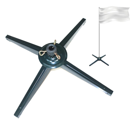 Christmas Tree Stand | Adjustable Foldable Rustproof Metal Stand for 5.5-7.5ft Artificial Trees and Beach Umbrellas