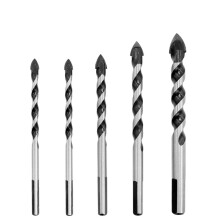 5Pcs Glass Ceramic Tile Concrete Drill Bits Set 6/8/10/12mm Carbide Tipped for Brick Wood Plastic Drilling