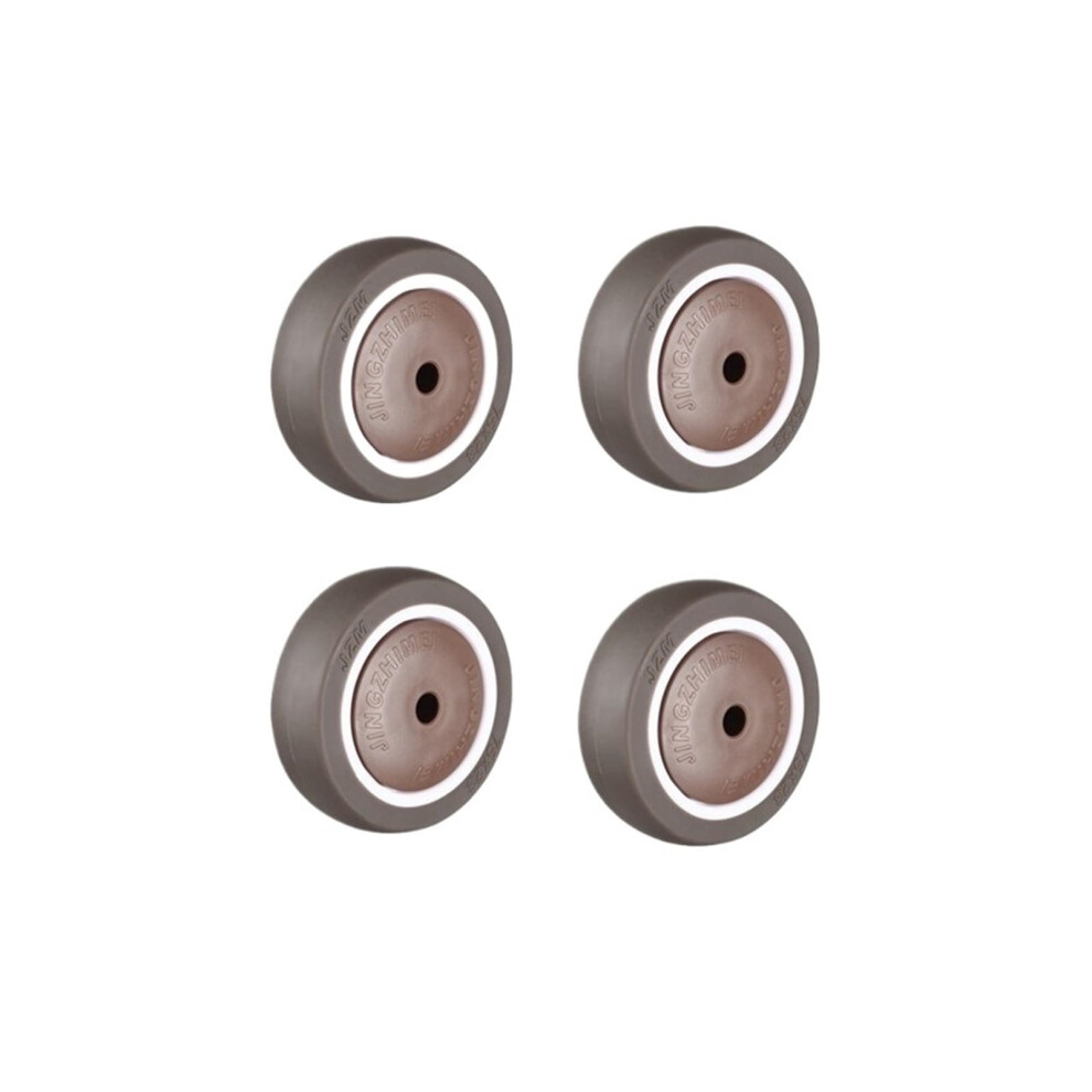2.5 Inch Tpr Rubber Casters - 4 Pack Single Wheel Abs Caster Rollers For Chairs And Tables, 2/2.5/3/4 Inch Options 6038364570666