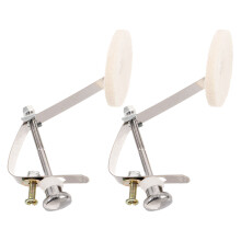 2Stk Snare Drum Dämpfer Pads Alloy Filz Gehäuse Multi Drum Zubehör