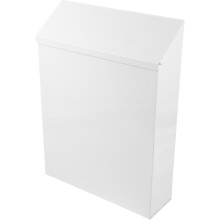 Weißer Wandbriefkasten Aus Robustem Eisen Für Haus Und Garten
