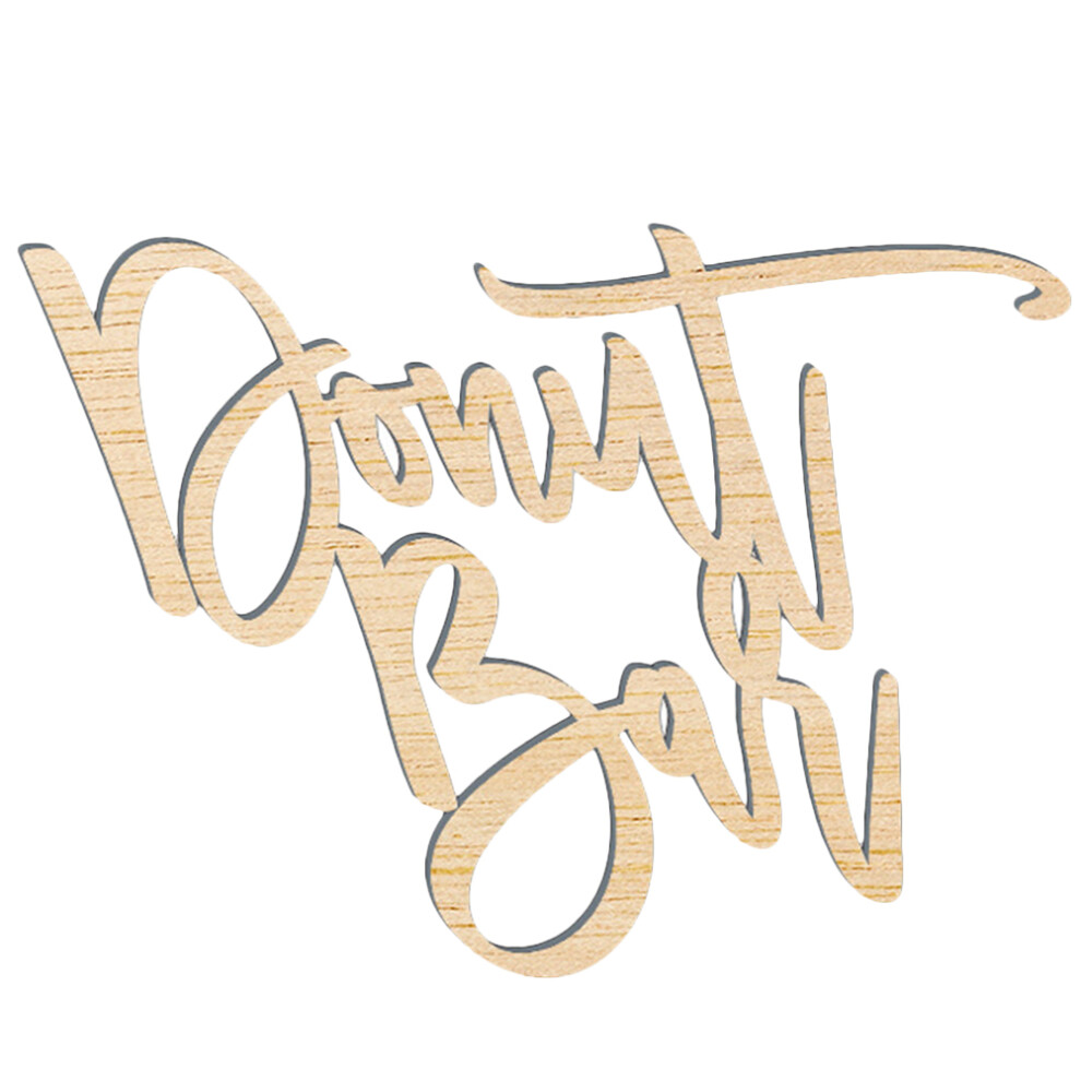 1 Stuk Donutbord Met Hangende Woorden Desktop Hout-image