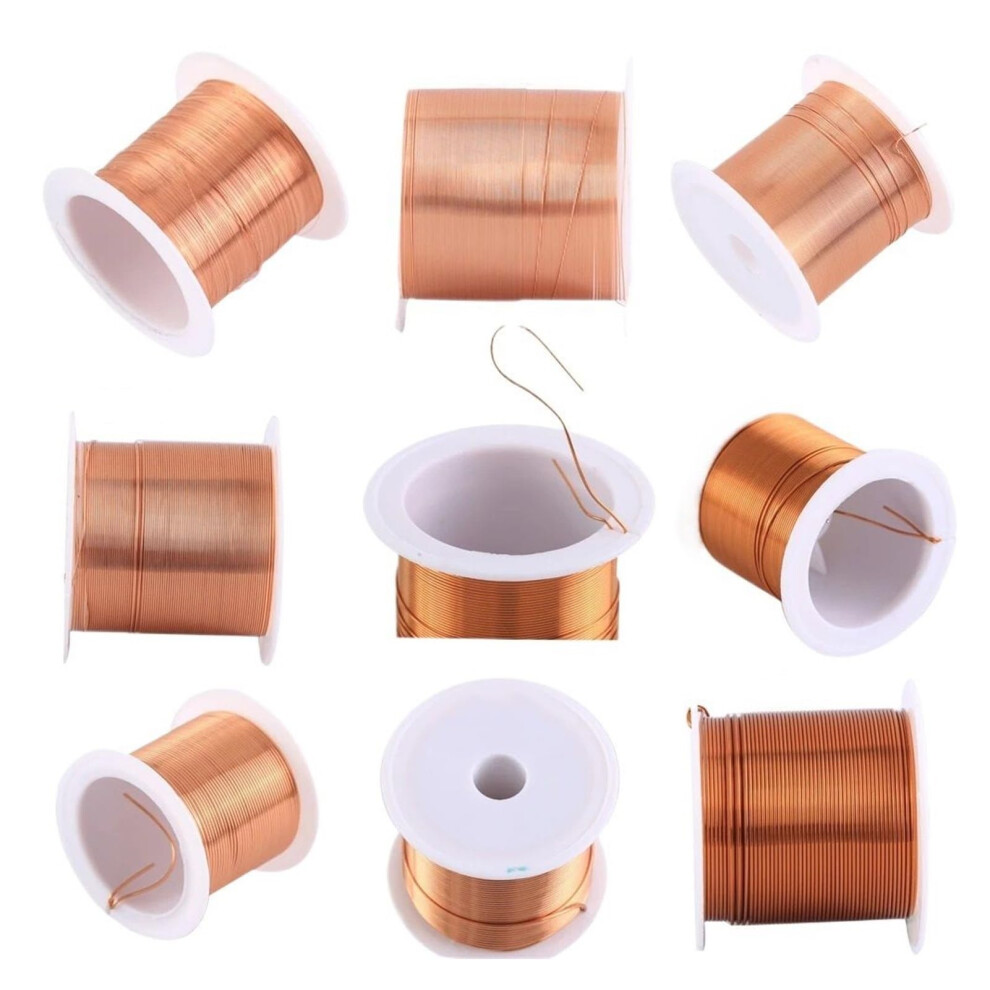 Enameled Copper Winding Wire Coil 0.1Mm To 0.9Mm Sizes 50M Length For Electrical Applications 6947110443119