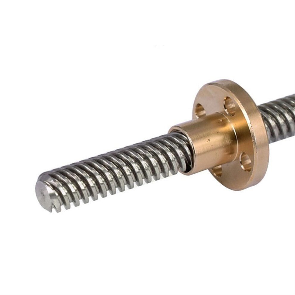 Threaded Backlash T8 T12 Lead Screw Rod 2Mm Pitch 12Mm Lead 250Mm Brass Nut Vertical Horizontal Trapezoidal Screw Set 6447073945021