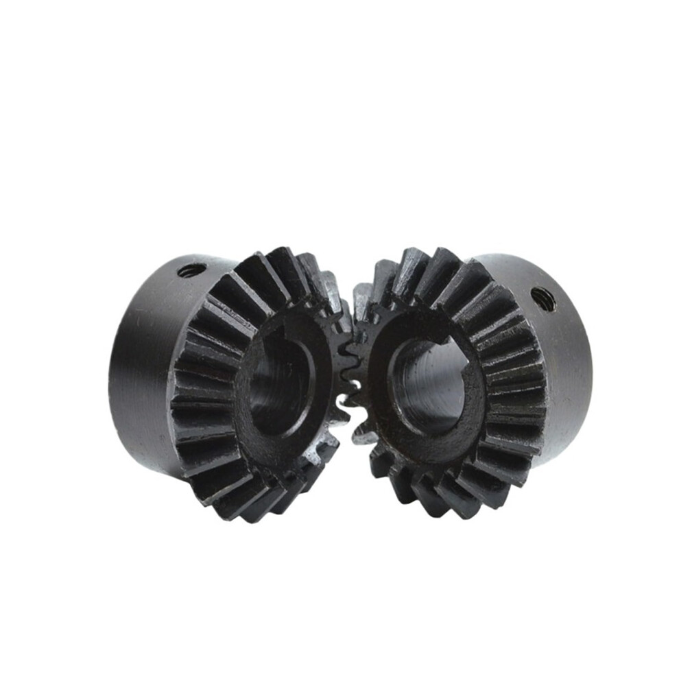 Bevel Gear Pinion Hardware 2Pcs 6Mm 8Mm Inner Hole 1:1 Ratio 20 Teeth Spiral Bevel Gears Modulus 1 90 Degree Angle 6947110443249