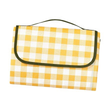 Camping Blanket, Waterproof Picnic Blanket, Foldable Beach Mat, Stylish Outdoor Blanket for Family Outings, Garden, Yellow